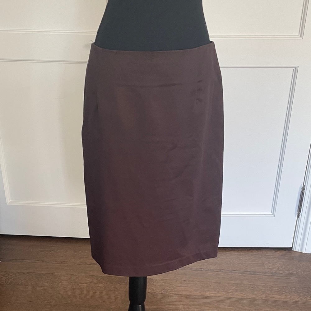 Kenar Elegant Dark Brown Cotton Pencil Skirt ☀️SJ